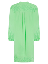Pranella-ULA-Neon-Green-Embroidered-Shirt-Dress-izzi-of-baslow
