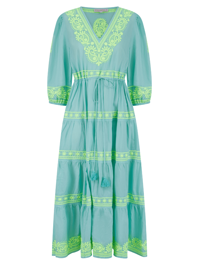 Pranella AGGIE Dress In Lime