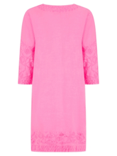 Pranella-URSULA-Neon-Pink-Embroidered-Mini-Dress-izzi-of-baslow