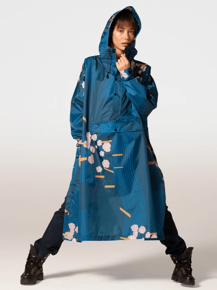 Rain Kiss Coats and Jackets One Size RainKiss Japanese Blossom Rain Poncho izzi-of-baslow