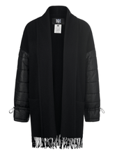 Riani-Fringed-Black-Wool-Poncho-With-Quilted-Sleeves 379050 9550 Col 999 izzi-of-baslow