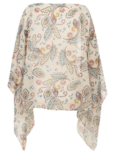 Riani-Provence-Print-Lightweight-Chiffon-Poncho 449610-4260 Col 0184