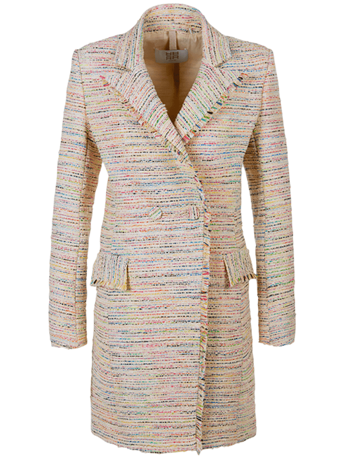 Riani Long Tassled Waistcoat In Chai 385900 4190 Col 805 main image 0