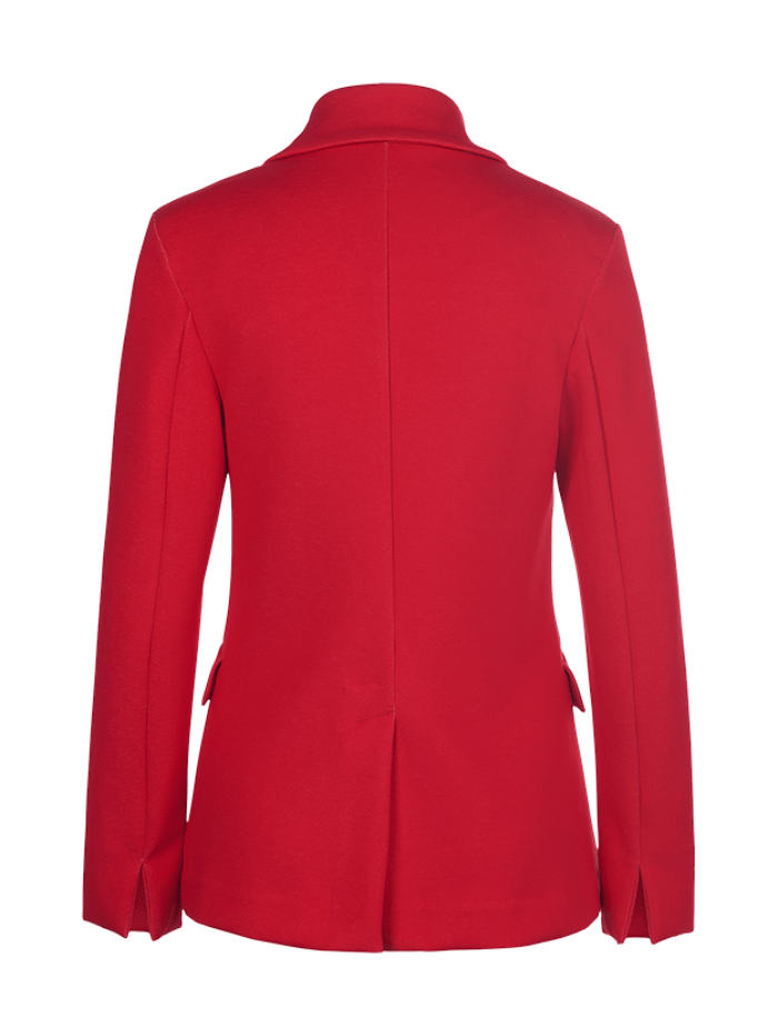 Riani-Scuba-Heartbeat-Red-Double-Breasted-Blazer 371440-8190 izzi-of-baslow