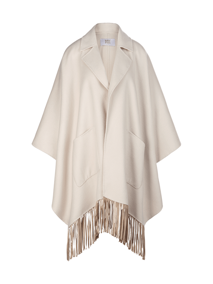 Riani Poncho With Tassles in Daydream 379400 3886 Col 801 iiz-of-baslow