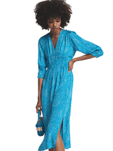 Riani Dresses Riani Kitten Inspired Blue Print Dress 346705 4127 izzi-of-baslow