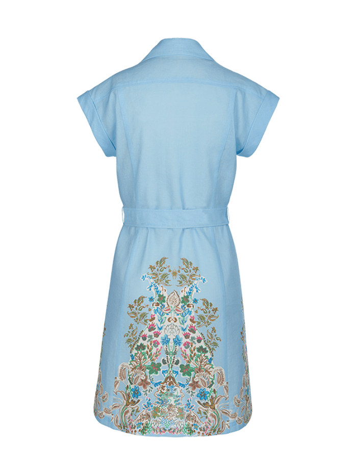 Riani Blue Mini Dress with Provence Print 346725 4130 izzi-of-baslow