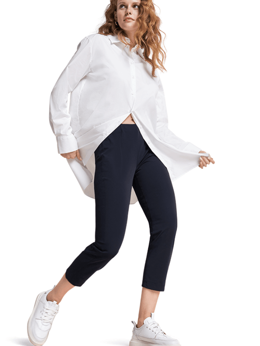 Riani Hose Danielle White Short Pull On Stretch Trousers 393275-2162 100