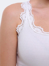 Rosemunde Tops Rosemunde Silk Lace Trimmed Long Top New White 5315 1049 izzi-of-baslow