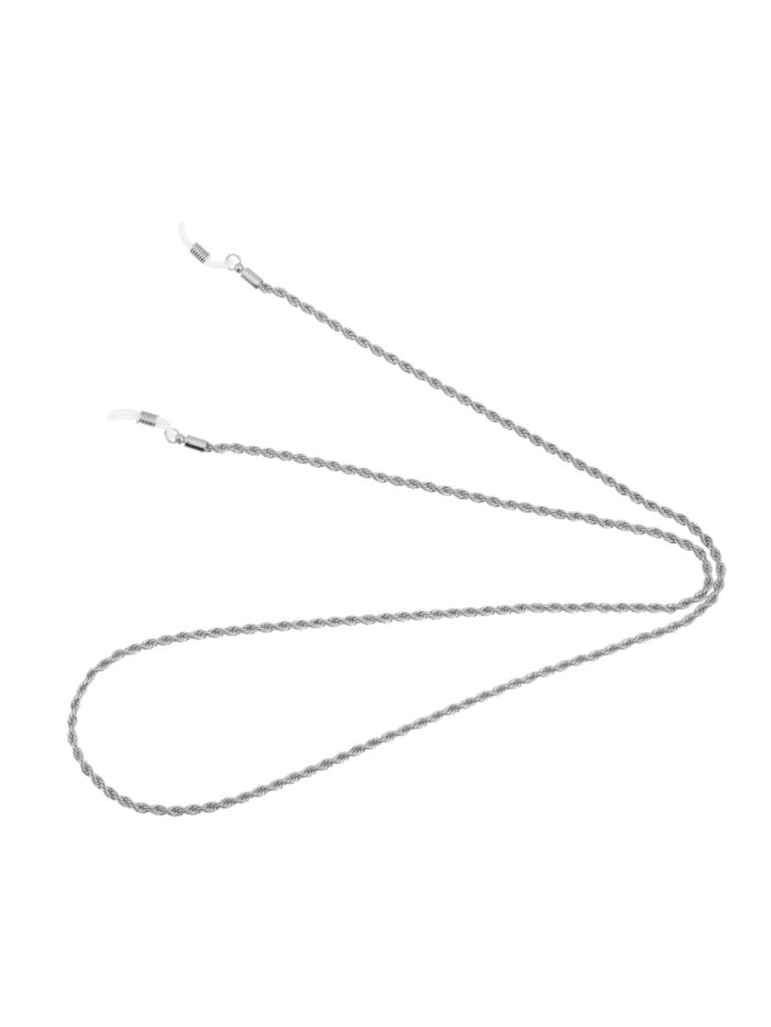 Talis Chains Accessories Talis Chains T Rope Effect Silver Glasses Chain izzi-of-baslow