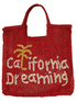 The Jacksons Accessories Large The Jacksons London CALIFORNIA DREAMING Scarlet Large Jute Bag izzi-of-baslow