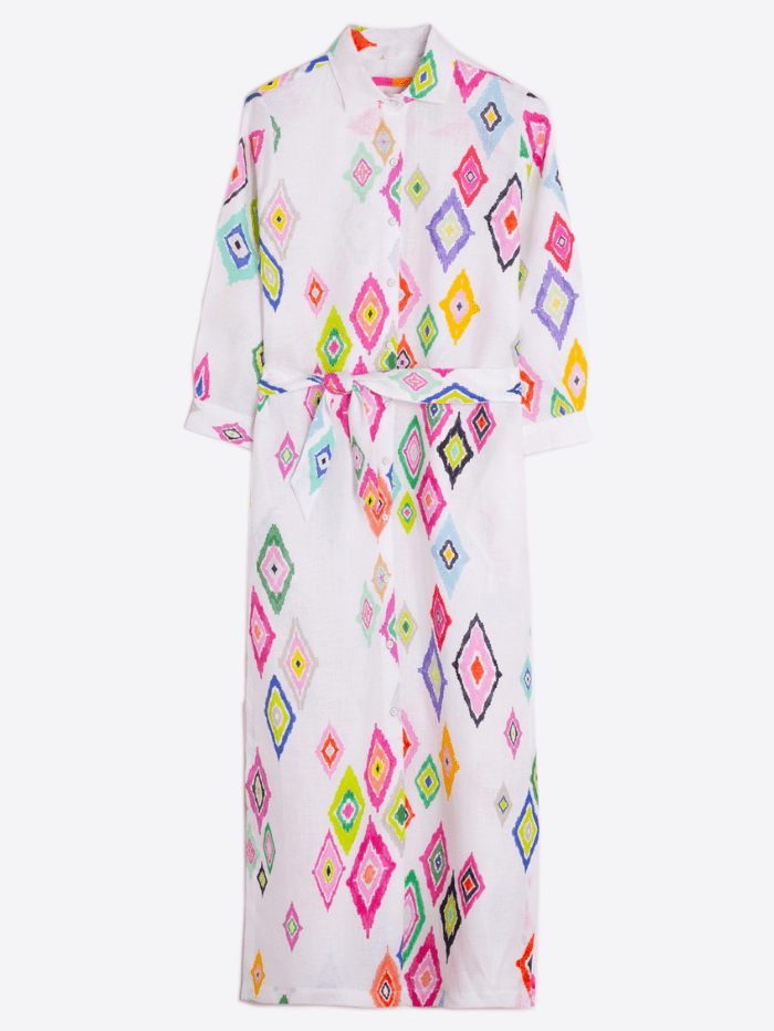 Vilagallo ANA Patterned Shirt Style Dress 31895 main image 1