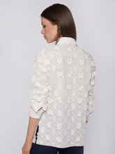 Vilagallo Tops Vilagallo NADINE White Embroidered Flower Shirt 31044 izzi-of-baslow