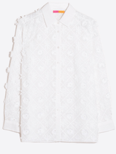 Vilagallo Tops Vilagallo NADINE White Embroidered Flower Shirt 31044 izzi-of-baslow