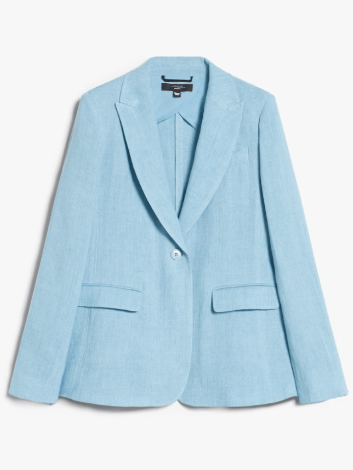 Weekend By Max Mara Coats and Jackets 10 Weekend By Max Mara NALUT Linen Canvas Blazer 2415041032 Col 025 izzi-of-baslow