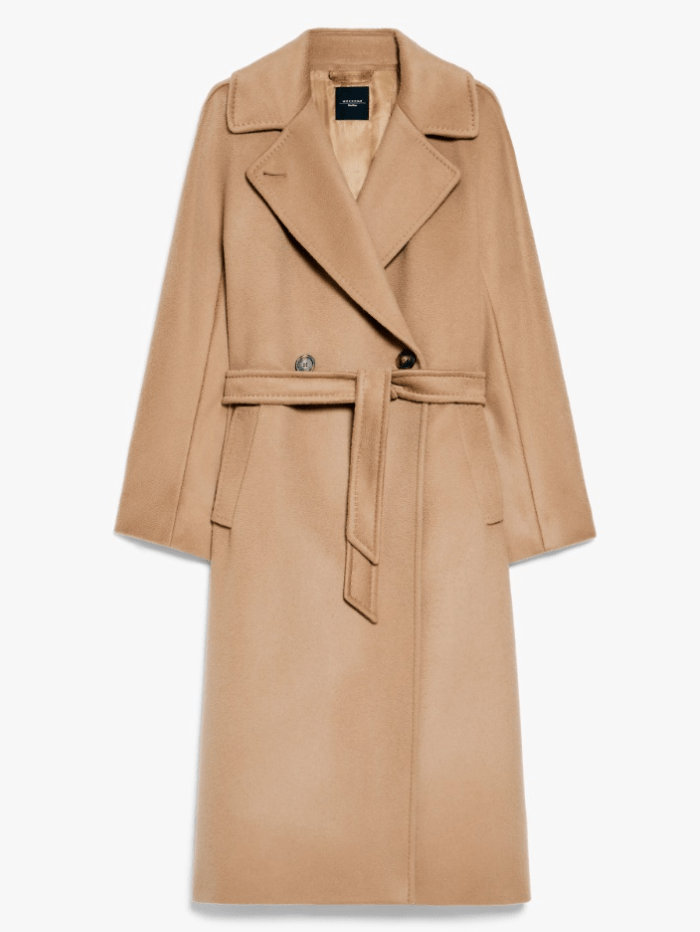 Weekend By Max Mara RESINA Belted Wool Coat In Camel 24250160926 Col 006
