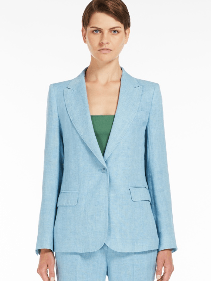 Weekend By Max Mara Coats and Jackets Weekend By Max Mara NALUT Linen Canvas Blazer 2415041032 Col 025 izzi-of-baslow