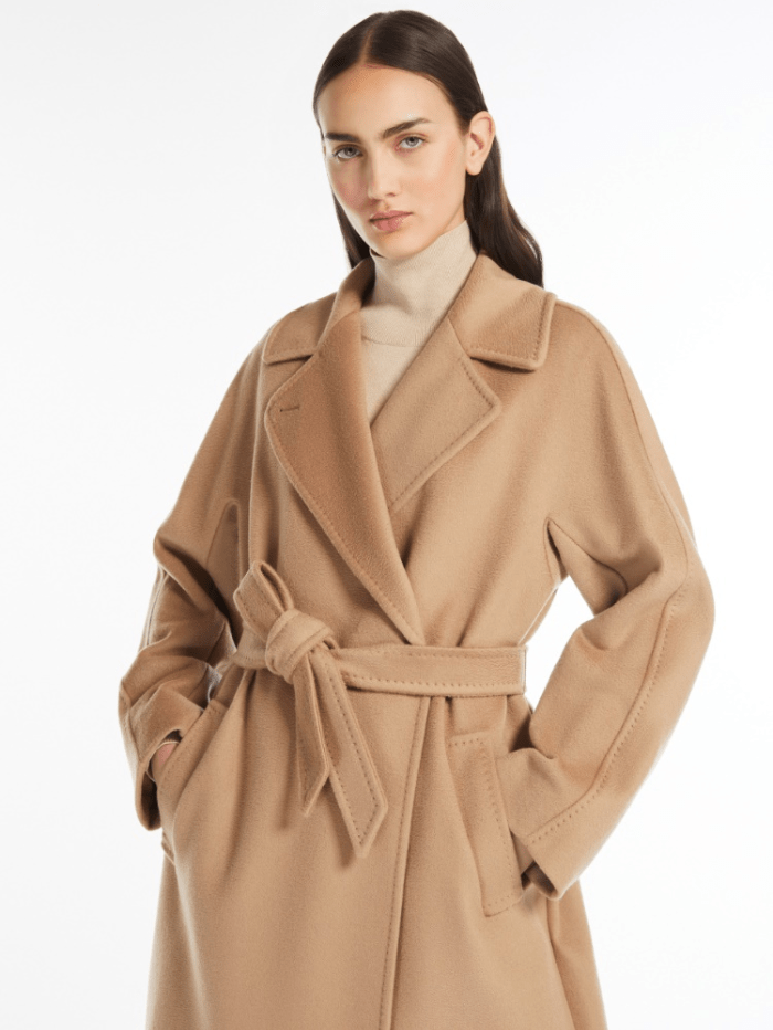 Weekend By Max Mara RESINA Belted Wool Coat In Camel 24250160926 Col 0