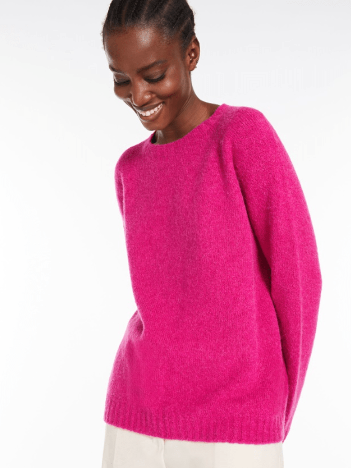 Weekend-by-Max-Mara-GHIACCI-Wool-Blend-Fuchsia-Jumper 23536610396 Col 009 izzi-of-baslow