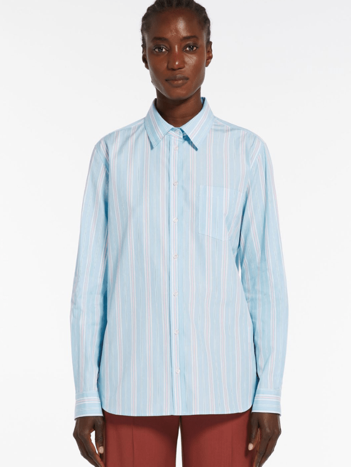 Weekend-By-Max-Mara-BAHAMAS-Blue-Striped-Poplin-Shirt-2415111121600 Col 037-of-baslow