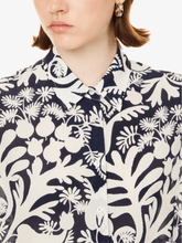 Weekend By Max Mara Tops Weekend By Max Mara PEANA Botanical Print Silk Shirt 24251160516 Col 008 izzi-of-baslow