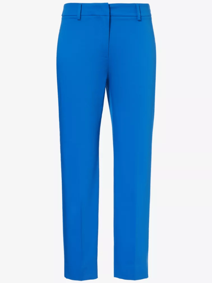 Weekend By Max Mara Trousers 10 Weekend By Max Mara CECCO Stretch Cotton Trousers In Cornflower Blue 2415131032 Col 028 izzi-of-baslow