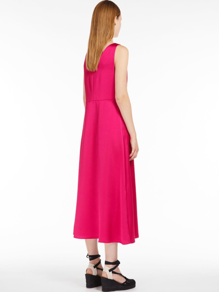 Weekend-By-Max-Mara-GAMBERO-Fluid-Satin-Dress-In-Fuchsia 2415231012600 Col 019 izzi-of-baslow