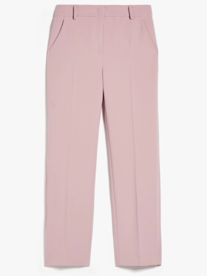Weekend By Max Mara RANA Straight Fit Viscose Canvas Pink Weekend By Max Mara RANA Straight Fit Viscose Canvas Pink
