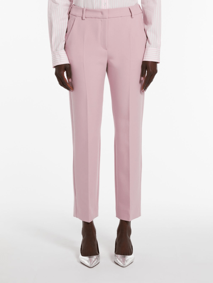 Weekend-By-Max-Mara-Straight-Fit-Viscose-Canvas-Pink-Trousers 2415131021600 Col 007-of-baslow