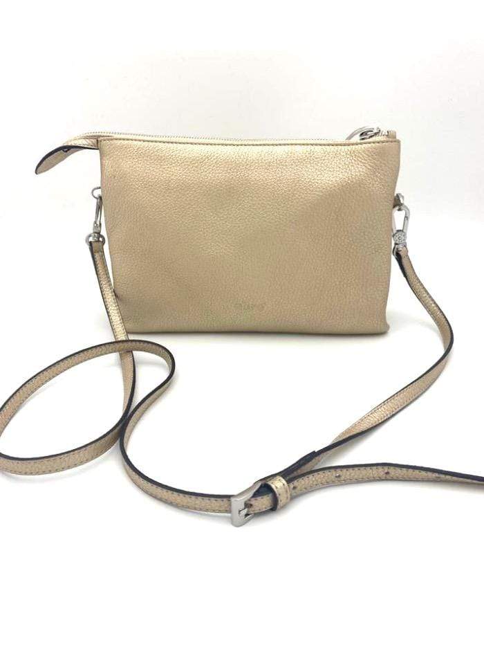 abro Handbags 1 Abro Gold Cross Body Leather Handbag 028300-18 izzi-of-baslow
