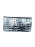 abro Handbags 1 Abro Metallic Silver Croc Clutch Bag 026951-21 0091 izzi-of-baslow