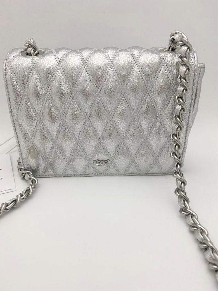 abro Handbags 1 Abro Romby Silver Quilted Cross Body Bag 028840-14 S izzi-of-baslow