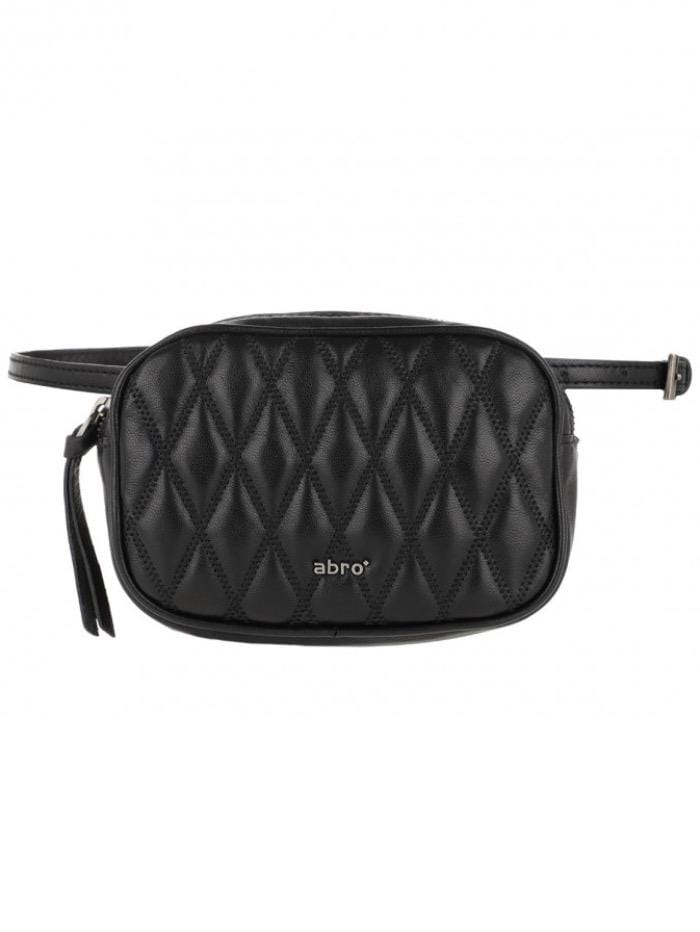 abro Handbags 1 Abro Romby Small Black Quilted Belt Bag 028839-57 izzi-of-baslow