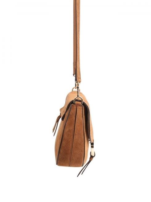 abro Handbags 1 Abro Tan Suede Cross Body Bag Temi 028978-33 izzi-of-baslow