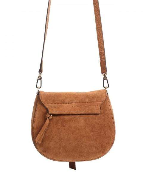 abro Handbags 1 Abro Tan Suede Cross Body Bag Temi 028978-33 izzi-of-baslow