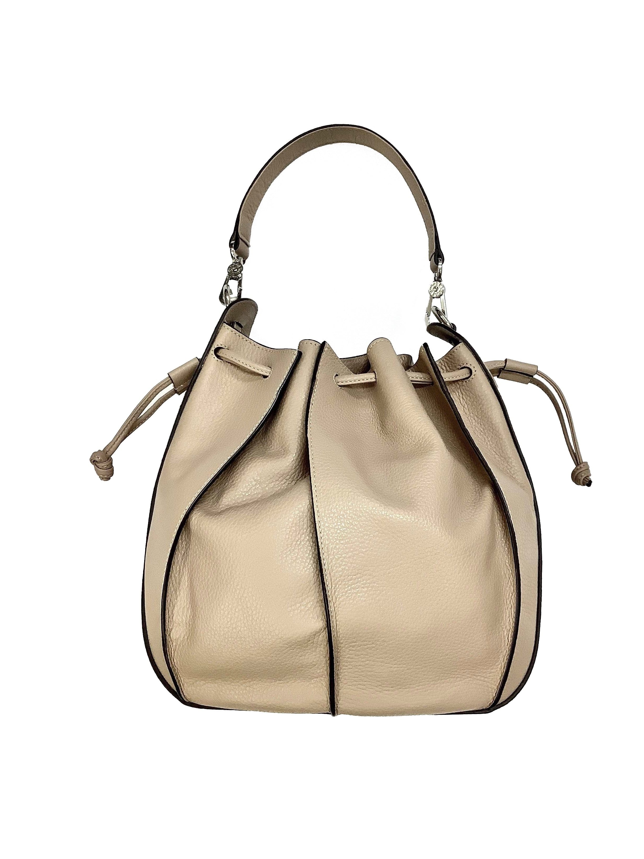 abro Handbags 1 Abro Taupe Leather Hand Bag 28385 37 S izzi-of-baslow