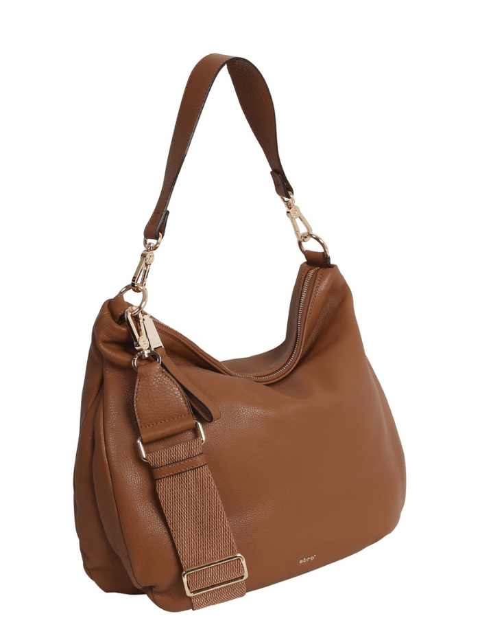 abro Handbags One Size Abro ERNA Hobo Bag Cognac 029482-46 0050 izzi-of-baslow