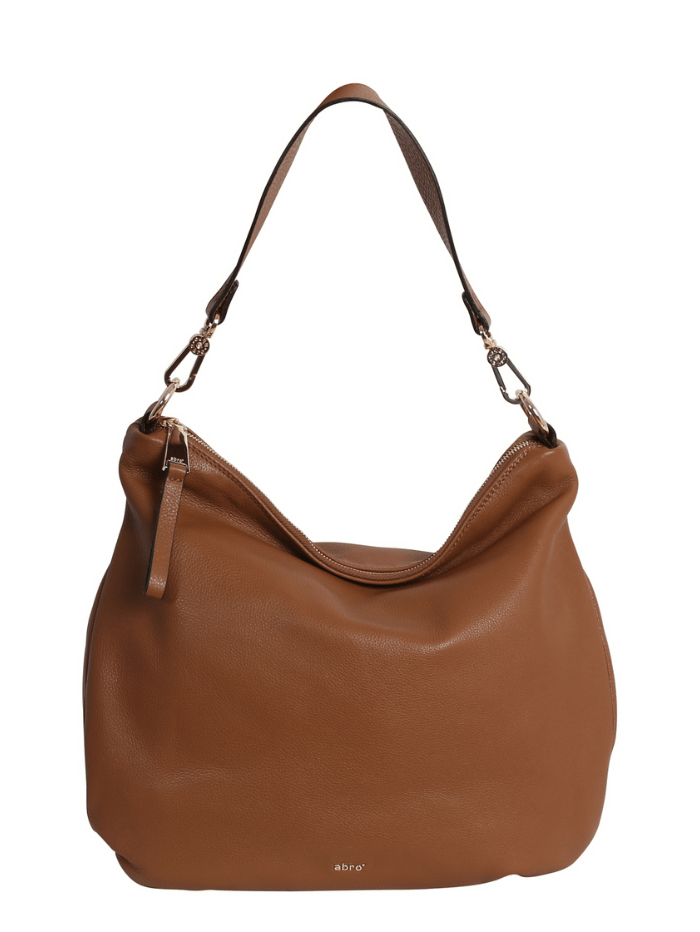 abro Handbags One Size Abro ERNA Hobo Bag Cognac 029482-46 0050 izzi-of-baslow