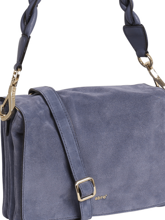 abro Handbags One Size Abro JAMIE Cross Body Suede Bag Blueberry 029577-33 0028 izzi-of-baslow