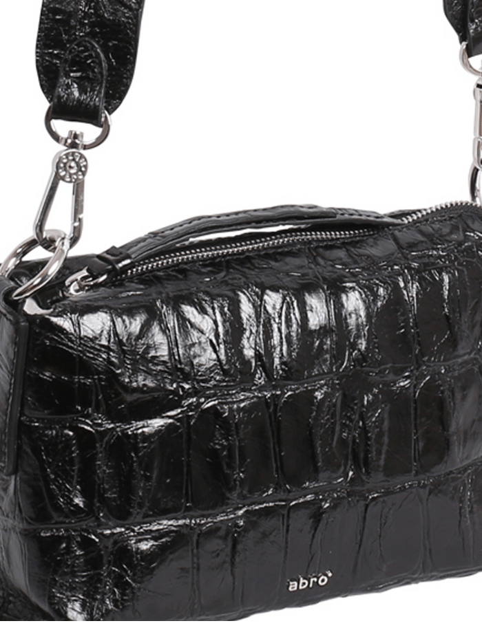 abro Handbags One Size Abro JULIE Cross Body Patent Black Bag 029518-20 0010 izzi-of-baslow