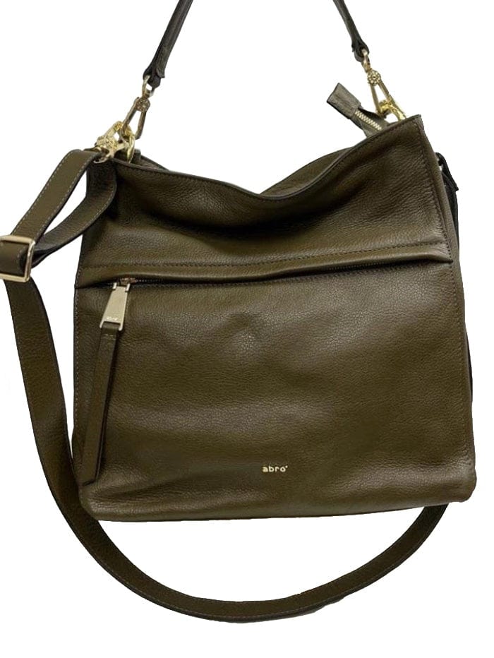 abro Handbags One Size Abro S MANHATTAN Military Green Bag 029544-46 0038 izzi-of-baslow