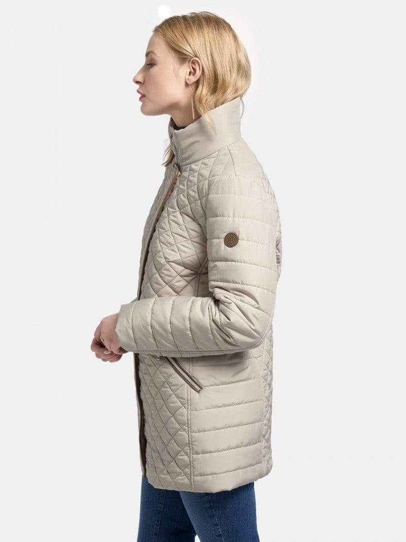 Basler Coats and Jackets Basler Biscuit Outdoor Quilted Jacket 1206110601 izzi-of-baslow