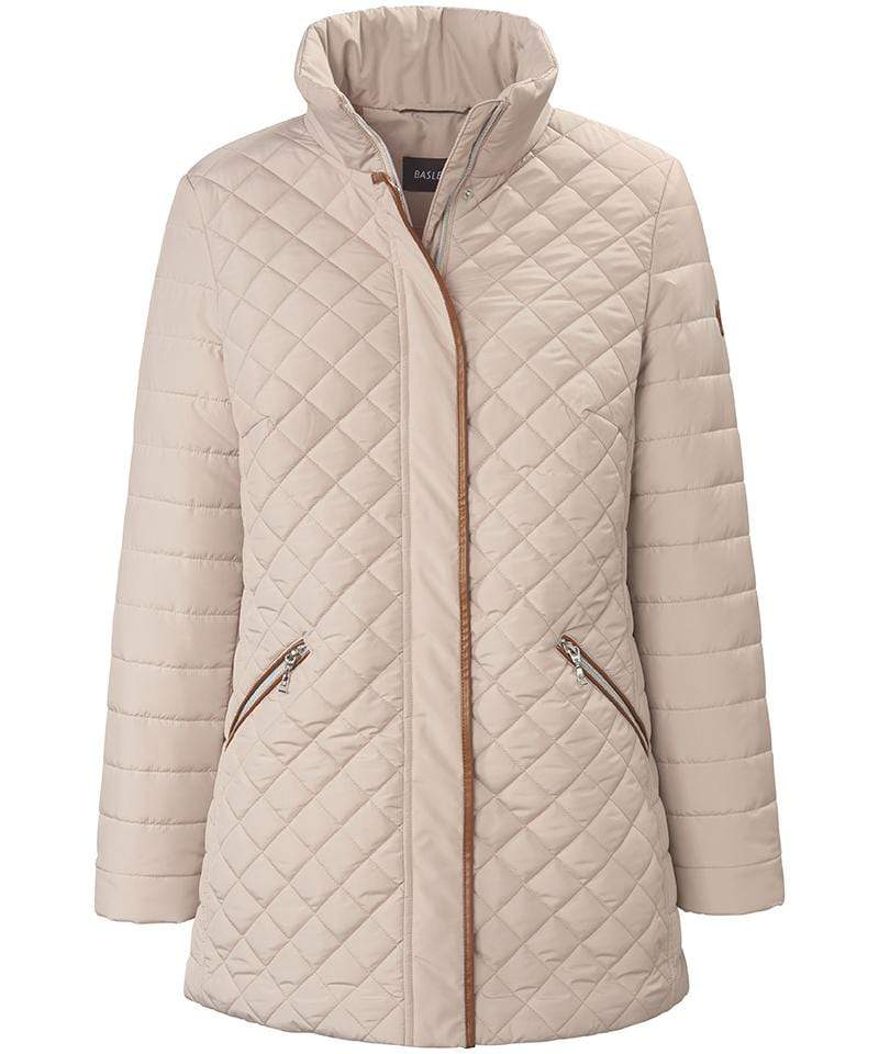 Basler Coats and Jackets Basler Biscuit Outdoor Quilted Jacket 1206110601 izzi-of-baslow