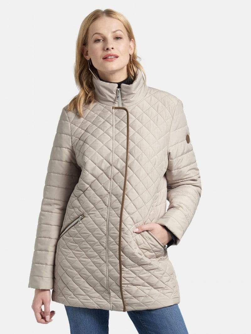 Basler Coats and Jackets Basler Biscuit Outdoor Quilted Jacket 1206110601 izzi-of-baslow