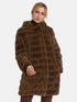 Basler Coats and Jackets Basler Hazelnut  Faux Fur Outdoor Jacket 1217130301 13060 3116 izzi-of-baslow