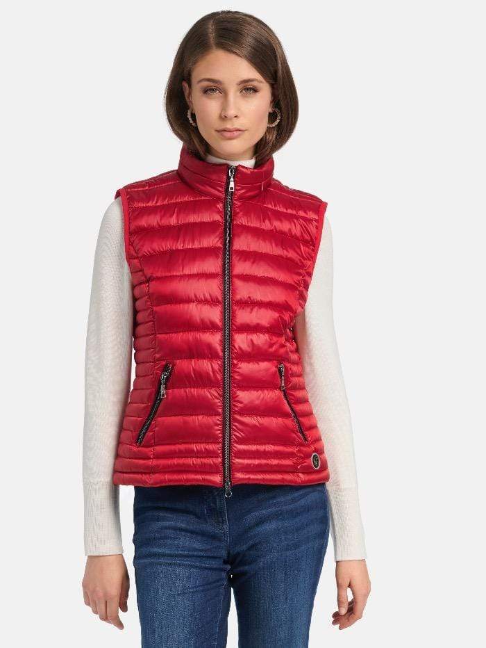 Basler Coats and Jackets Basler Red and Navy Reversible Quilted Gilet 1208110101 13033 9818 izzi-of-baslow