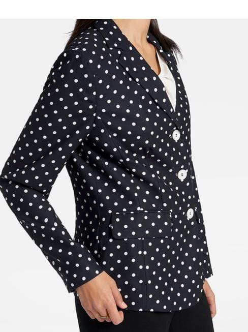 Basler Coats and Jackets Basler Spotty Blazer Black Off-White 2201802801 izzi-of-baslow