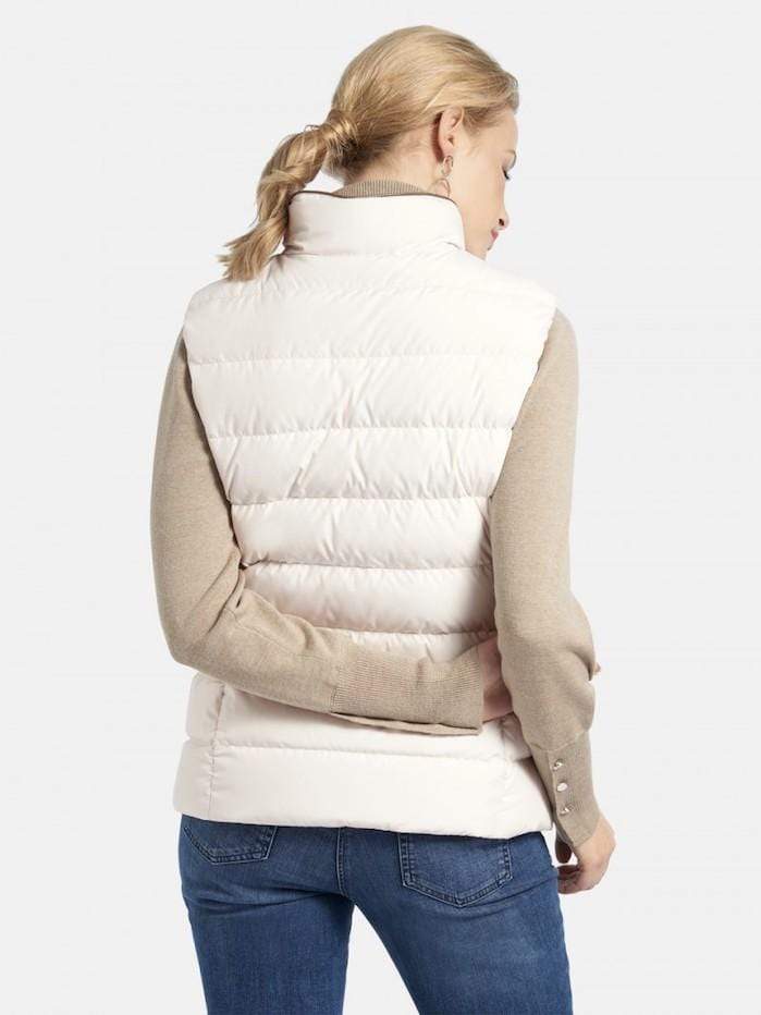 Basler Coats and Jackets Basler Winter White Quilted Gilet 1208100101 izzi-of-baslow