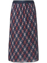 Basler Skirts Basler Navy Red and Beige Tartan Pleated Skirt 1211100201 28068 2001 izzi-of-baslow