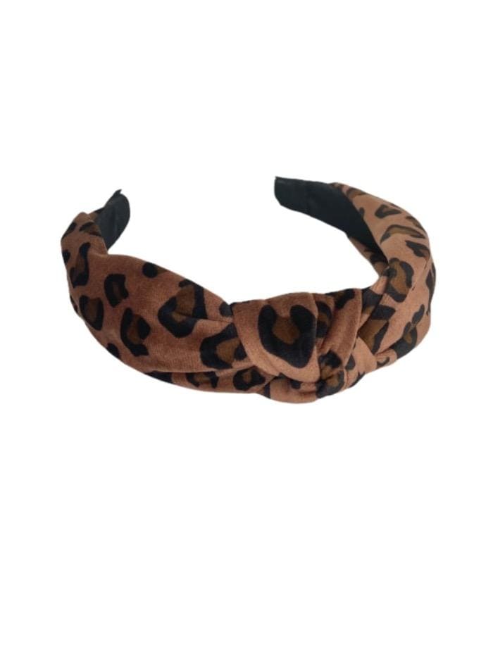 Black Colour Accessories One Size Black Colour Babett Hair Band Soft Leo Coffee 2113-CO-OS izzi-of-baslow